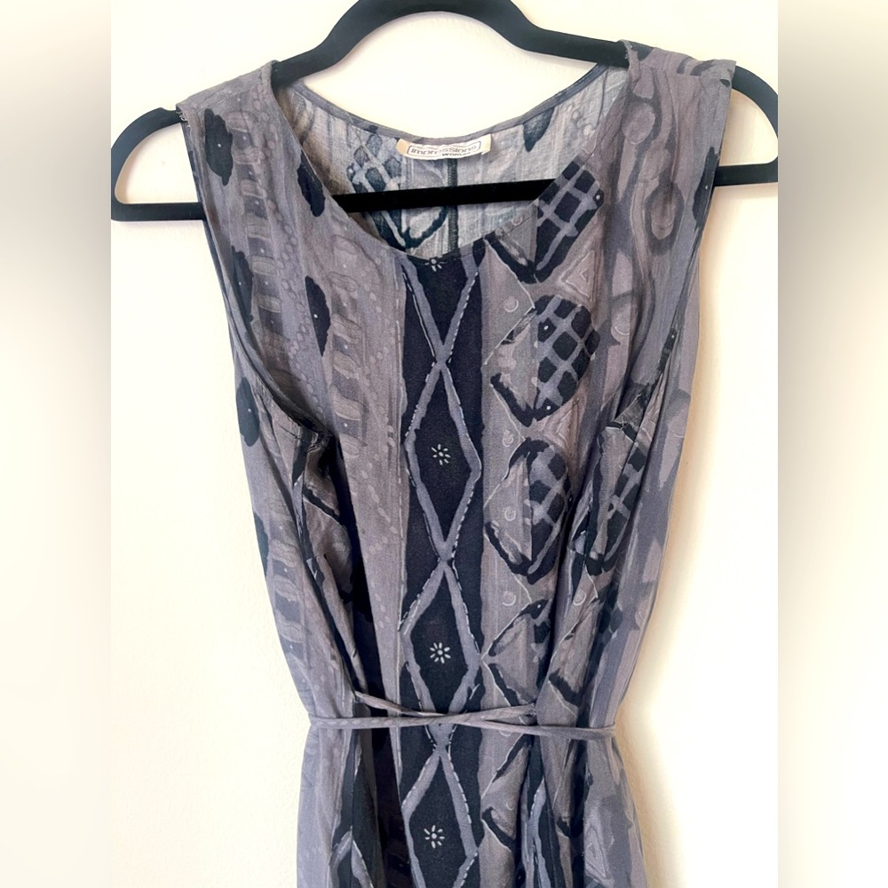 RETRO/Vintage adjustable waist Patterned Dress - Picture 2 of 6